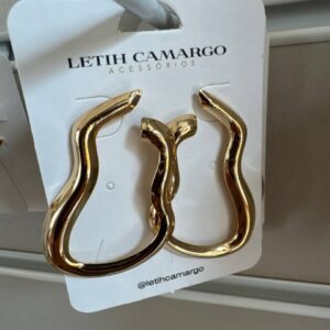 Brinco Orgânico Aberto Dourado