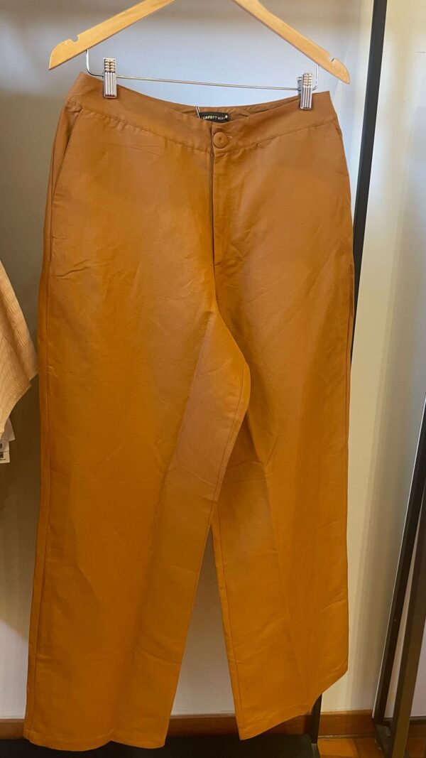 Calça Wide Leg Marrom PW - M