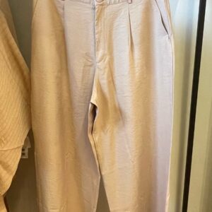 Calça Pantalona Pense e Bolso Nude PW - G