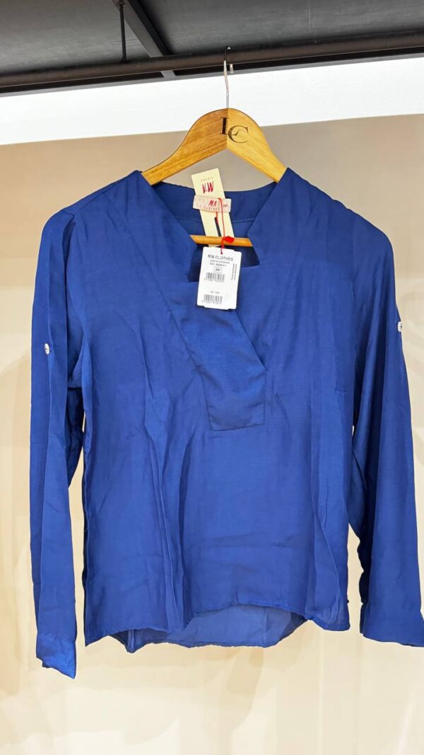 Camisa Barbara Azul M/A Clothes - PP