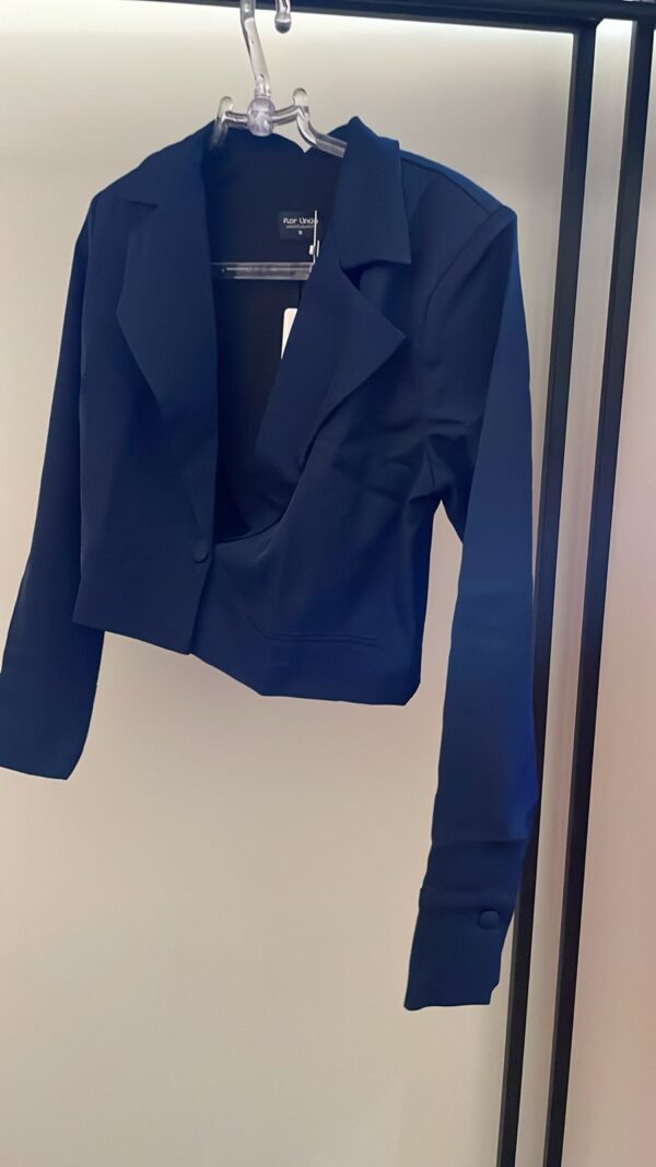 Blazer Cropped Benita Marinho - Flor Linda - M