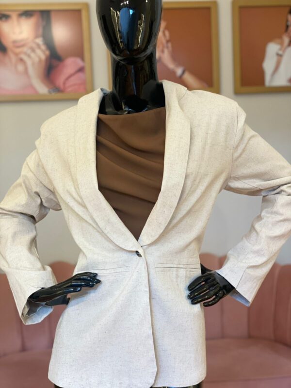 Blazer Laura Natural Amor Perfeito - GG
